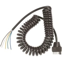 Wesbar 11' Coiled Flat Trailer End Wire Harness -Sports Store 11 coiled flat trailer end wire harness 54000 027 1