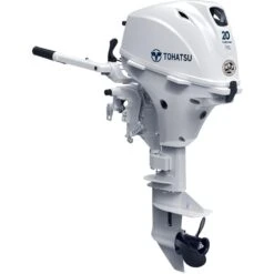 Tohatsu 20 HP Tiller Outboard Motor - MFS20 - 2024 -Sports Store 20 hp tiller outboard motor mfs20 2024 beluga white 15 rope