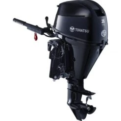 Tohatsu 25 HP Tiller Outboard Motor - MFS25 - 2024 -Sports Store 25 hp multi function tiller outboard motor mfs25 2024 aqua marine 1
