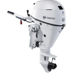 Tohatsu 30 HP Tiller Outboard Motor - MFS30 - 2024 -Sports Store 30 hp tiller outboard motor mfs30 2024 beluga white 15 electric 1