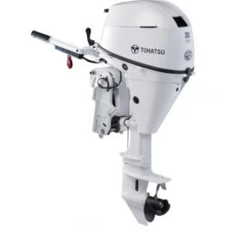 Tohatsu 30 HP Tiller Outboard Motor - MFS30 - 2024 -Sports Store 30 hp tiller outboard motor mfs30 2024 beluga white 20 electric 1