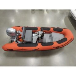 Defender 430 Fiberglass RIB 14' 1" Boat With Honda 40 HP Motor - BF40 - 2023 -Sports Store 430 rigid hull inflatable rib with honda bf40 red 6