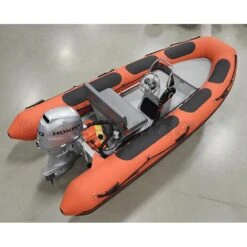 Defender 430 Fiberglass RIB 14' 1" Boat With Honda 40 HP Motor - BF40 - 2023 -Sports Store 430 rigid hull inflatable rib with honda bf40 red 7