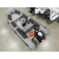 Defender 430 Fiberglass RIB 14' 1" Boat With Tohatsu 40 HP Motor - MFS40 - 2023 -Sports Store 430 rigid hull inflatable rib with tohatsu mfs40 grey 4
