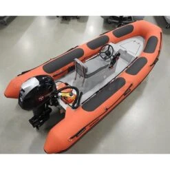 Defender 430 Fiberglass RIB 14' 1" Boat With Tohatsu 40 HP Motor - MFS40 - 2023 -Sports Store 430 rigid hull inflatable rib with tohatsu mfs40 red 5