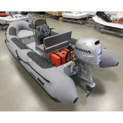 Defender 460 Fiberglass RIB 15' 1" Boat With Honda 50 HP Motor - BF50 - 2023 9 Defender 460 Fiberglass RIB 15' 1" Boat With Honda 50 HP Motor - BF50 - 2023 -Sports Store 460 rigid hull inflatable rib with honda bf50 grey rib 460 defender rib 460 bf50 2023 3