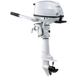 Tohatsu 6 HP Tiller Outboard Motor With External Tank - MFS6 - 2023 -Sports Store 6 hp 4 stroke outboard motor mfs6dwl 1