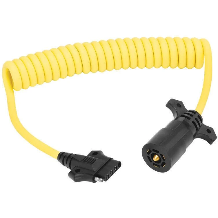 Wesbar 7-Way Trailer To 5-Way Flat Vehicle End Coiled Wiring Adapter 3 Wesbar 7-Way Trailer To 5-Way Flat Vehicle End Coiled Wiring Adapter - Image 3