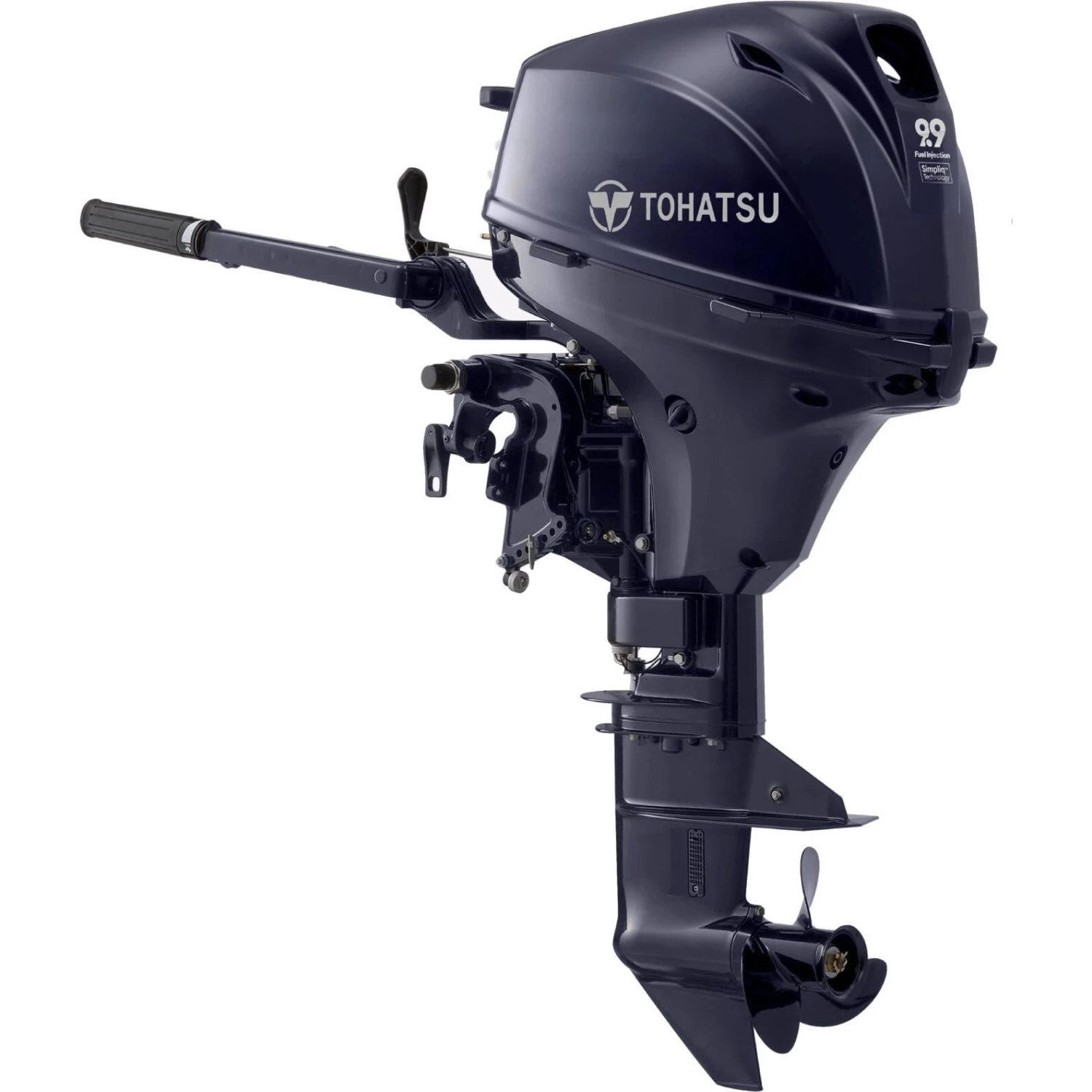 Tohatsu 9.9 HP Tiller Outboard Motor - MFS9.9 - 2024 1 Tohatsu 9.9 HP Tiller Outboard Motor - MFS9.9 - 2024