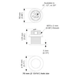Airmar B75 Chirp-Ready Transducer - Bare Connector -Sports Store b75 chirp ready transducer bare connector b75c 0 h 0 3