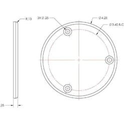 TACO Backing Plate For GS-850/950 - BP-850AEY