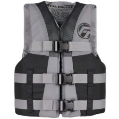 Full Throttle Teen Nylon Life Jacket -Sports Store full throttle teen nylon life jacket grey 112200 701 010 22 1