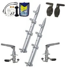 TACO GS-390 Grand Slam Outrigger Kit 14 TACO GS-390 Grand Slam Outrigger Kit -Sports Store gs 390 grand slam outrigger kit 15 silver silver gs 3942vel 1