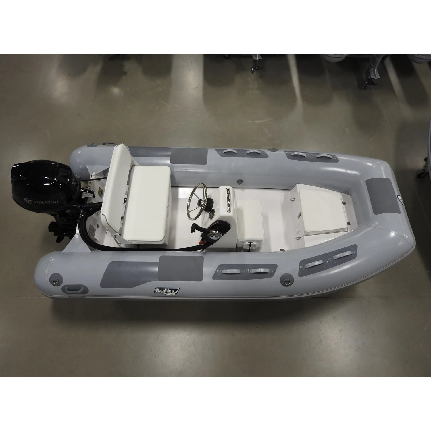 Achilles HB-385DX Fiberglass RIB 12' 8" Boat With Honda 40 HP Motor - BF40 - 2024 3 Achilles HB-385DX Fiberglass RIB 12' 8" Boat With Honda 40 HP Motor - BF40 - 2024 - Image 3