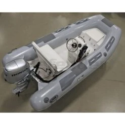 Achilles HB-350DX Fiberglass RIB 11' 6" Boat With Honda 30 HP Motor - BF30 - 2023 -Sports Store hb 350dx rigid hull inflatable rib 2023 hb 350dx rib bf30 hb 350dx rib bf30 honda achilles basic console 6