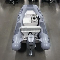 Achilles HB-350DX Fiberglass RIB 11' 6" Boat With Honda 30 HP Motor - BF30 - 2023 -Sports Store hb 350dx rigid hull inflatable rib 2023 hb 350dx rib bf30 hb 350dx rib bf30 honda achilles deluxe consol 5