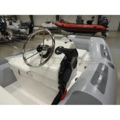 Achilles HB-350DX Fiberglass RIB 11' 6" Boat With Honda 30 HP Motor - BF30 - 2023 -Sports Store hb 350dx rigid hull inflatable rib 2023 hb 350dx rib bf30 hb 350dx rib bf30 honda achilles deluxe consol 6