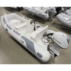 Achilles HB-385DX Fiberglass RIB 12' 8" Boat With Tohatsu 40 HP Motor - MFS40 - 2023 -Sports Store hb 385dx rigid hull inflatable rib 2023 hb 385dx rib mfs40 hb 385dx rib mfs40 tohatsu efi achilles basic 4