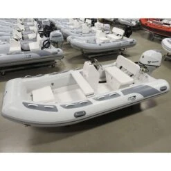 Achilles HB-385DX Fiberglass RIB 12' 8" Boat With Tohatsu 40 HP Motor - MFS40 - 2023 -Sports Store hb 385dx rigid hull inflatable rib 2023 hb 385dx rib mfs40 hb 385dx rib mfs40 tohatsu efi achilles basic 5