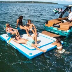 Solstice Inflatable Rectangular Mesh Dock - 38180 -Sports Store inflatable rectangular mesh dock 38180 4