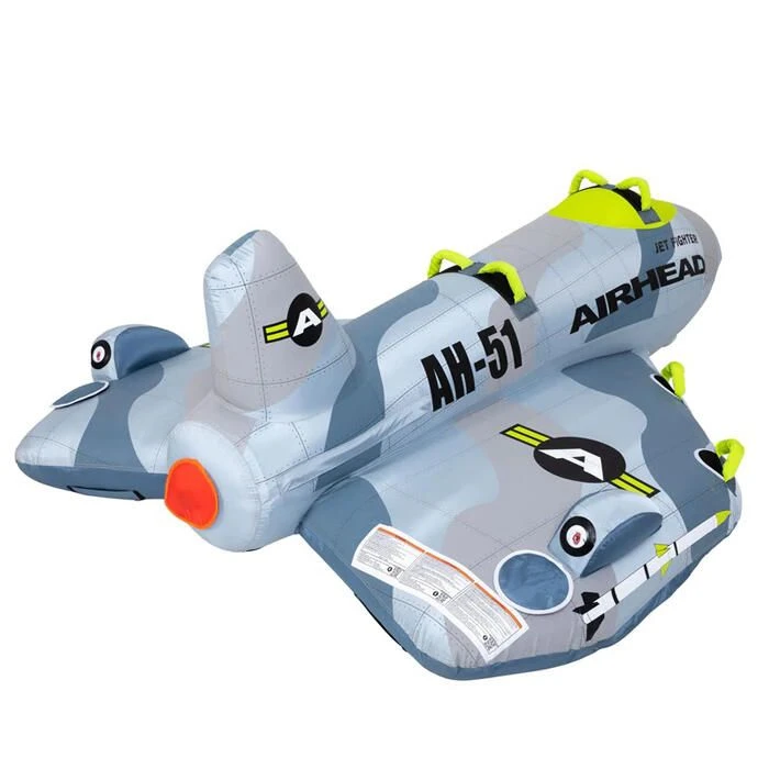 Airhead Jet Fighter 4-Person Inflatable Towable Boat Tube - AHFJ-14 2 Airhead Jet Fighter 4-Person Inflatable Towable Boat Tube - AHFJ-14 - Image 2