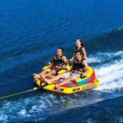 WOW Sports Laser 3-Person Towable Boat Tube - 23-WTO-4644 -Sports Store laser 3 person towable 23 wto 4644 3