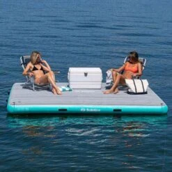 Solstice Luxe Tract Inflatable Dock - 10' X 8' - 38810 -Sports Store luxe tract inflatable dock 10 x 8 38810 3