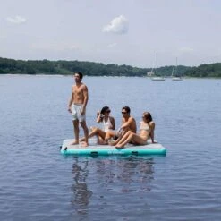 Solstice Luxe Tract Inflatable Dock - 8' X 5' - 38805 -Sports Store luxe tract inflatable dock 8 x 5 38805 3