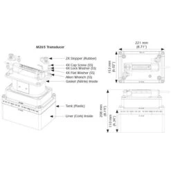 Airmar M265LM Dual Band Chirp-Ready In-Hull Transducer - 9-Pin Navico - M265C-LM-9N2 -Sports Store m265lm dual band chirp ready in hull transducer 9 pin navico m265c lm 9n2 3