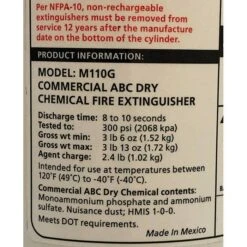 Kidde Mariner 110 Portable Fire Extinguisher - 466627MTL -Sports Store mariner 110 portable fire extinguisher 466627mtl 2
