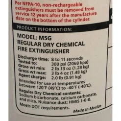 Kidde Mariner 5 Portable Fire Extinguisher - 466635MTL -Sports Store mariner 5 portable fire extinguisher 466635mtl 2