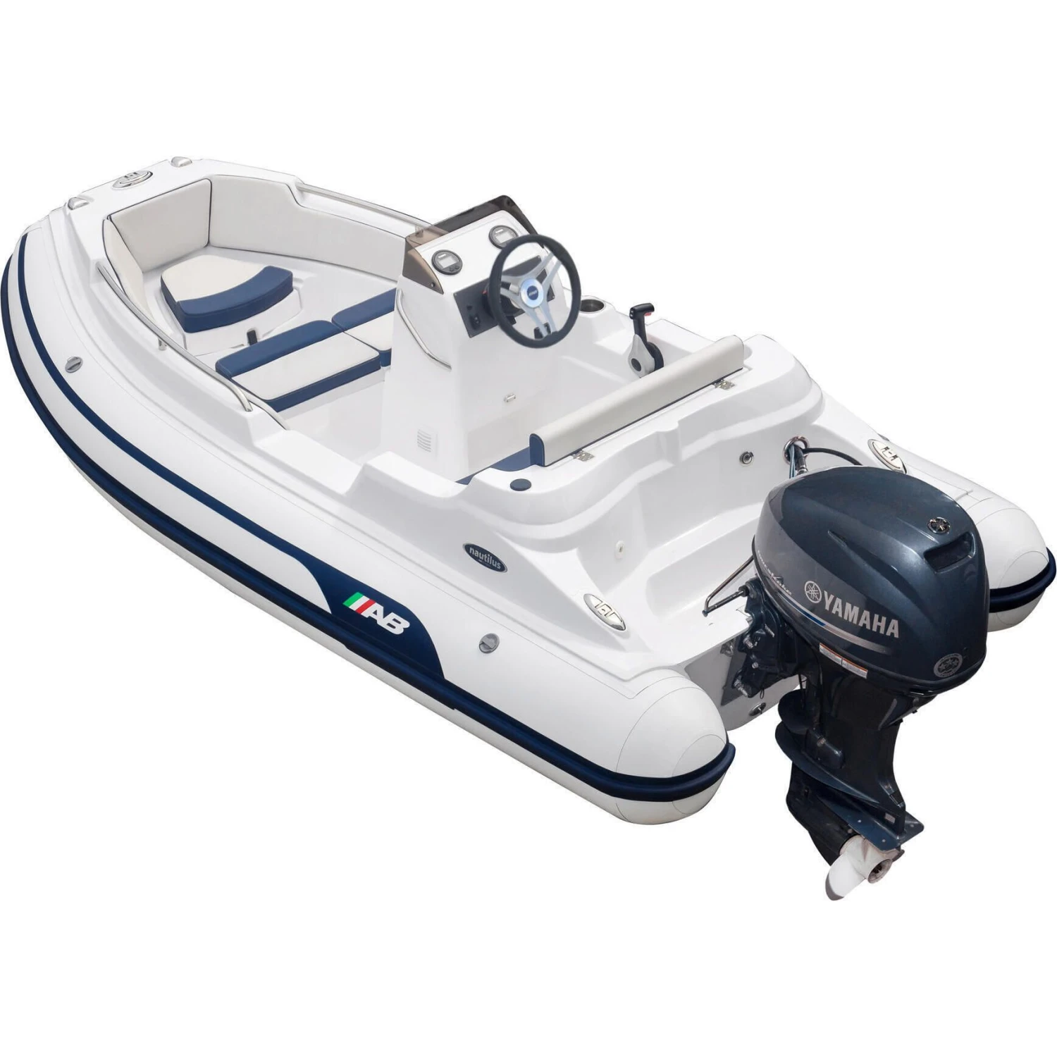 AB Inflatables Nautilus 12 DLX Fiberglass RIB 12' Boat With Yamaha 50 HP Motor - F50 - 2024 2 AB Inflatables Nautilus 12 DLX Fiberglass RIB 12' Boat With Yamaha 50 HP Motor - F50 - 2024 - Image 2
