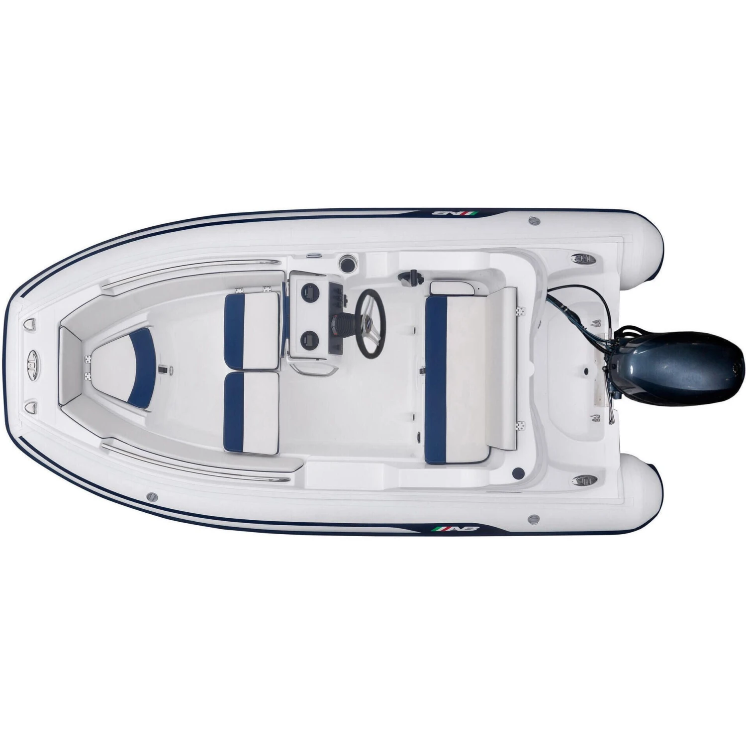 AB Inflatables Nautilus 12 DLX Fiberglass RIB 12' Boat With Yamaha 50 HP Motor - F50 - 2024 4 AB Inflatables Nautilus 12 DLX Fiberglass RIB 12' Boat With Yamaha 50 HP Motor - F50 - 2024 - Image 4
