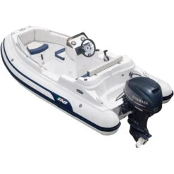 AB Inflatables Nautilus 12 DLX Fiberglass RIB 12' Boat With Yamaha 50 HP Motor - F50 - 2024