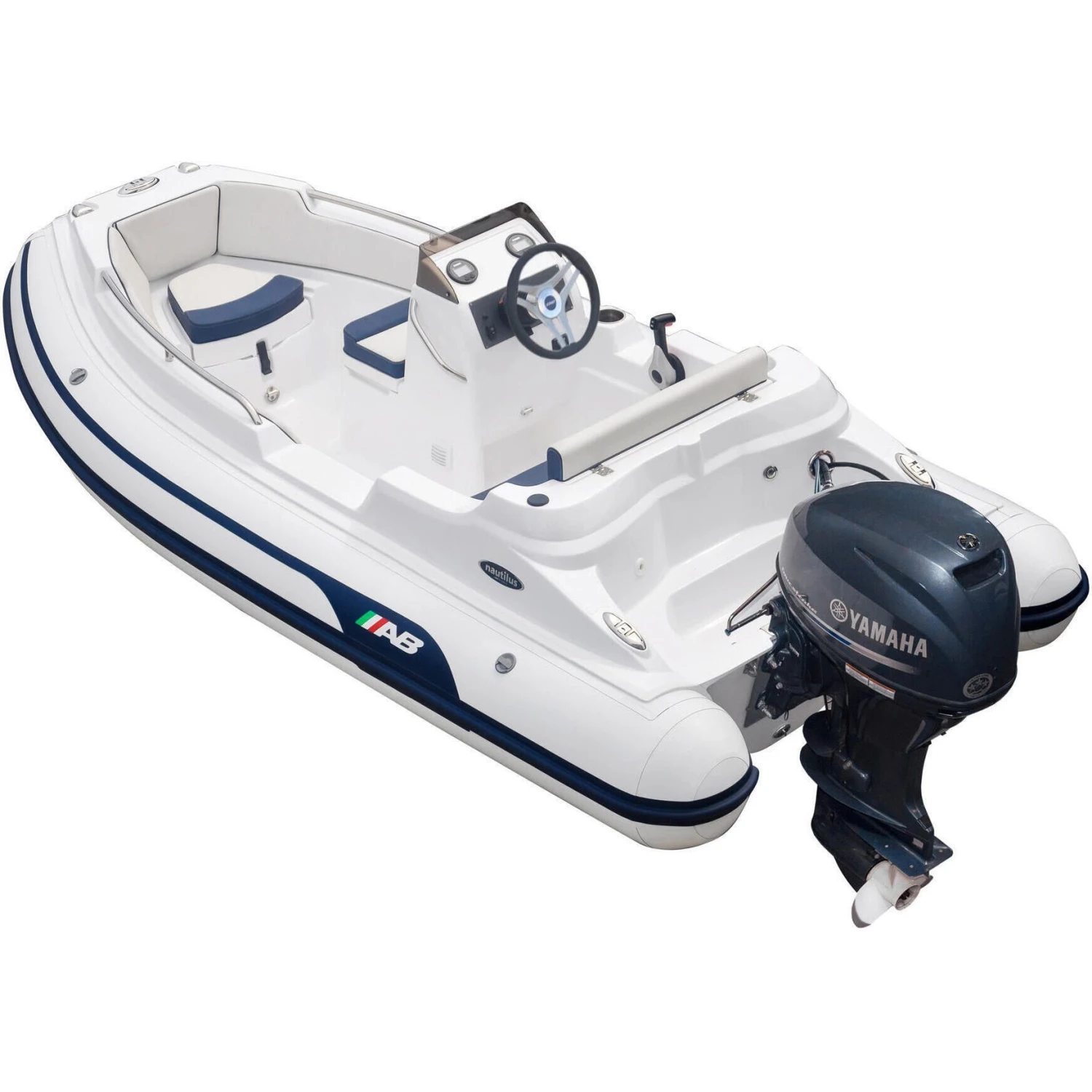 AB Inflatables Nautilus 12 DLX Fiberglass RIB 12' Boat With Yamaha 50 HP Motor - F50 - 2024 1 AB Inflatables Nautilus 12 DLX Fiberglass RIB 12' Boat With Yamaha 50 HP Motor - F50 - 2024