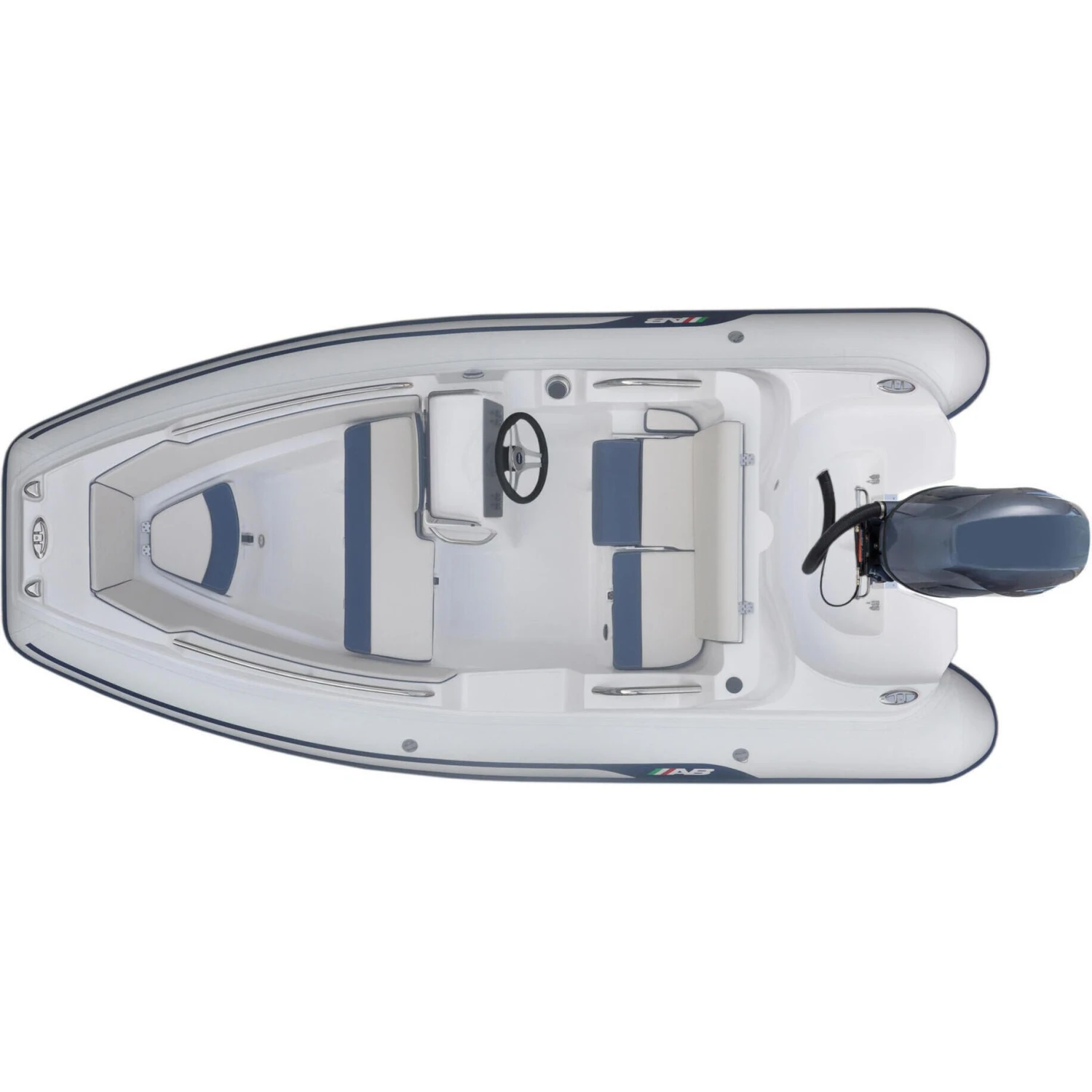 AB Inflatables Nautilus 13 DLX Fiberglass RIB 13' Boat With Yamaha 60 HP Motor - F60 - 2024 2 AB Inflatables Nautilus 13 DLX Fiberglass RIB 13' Boat With Yamaha 60 HP Motor - F60 - 2024 - Image 2