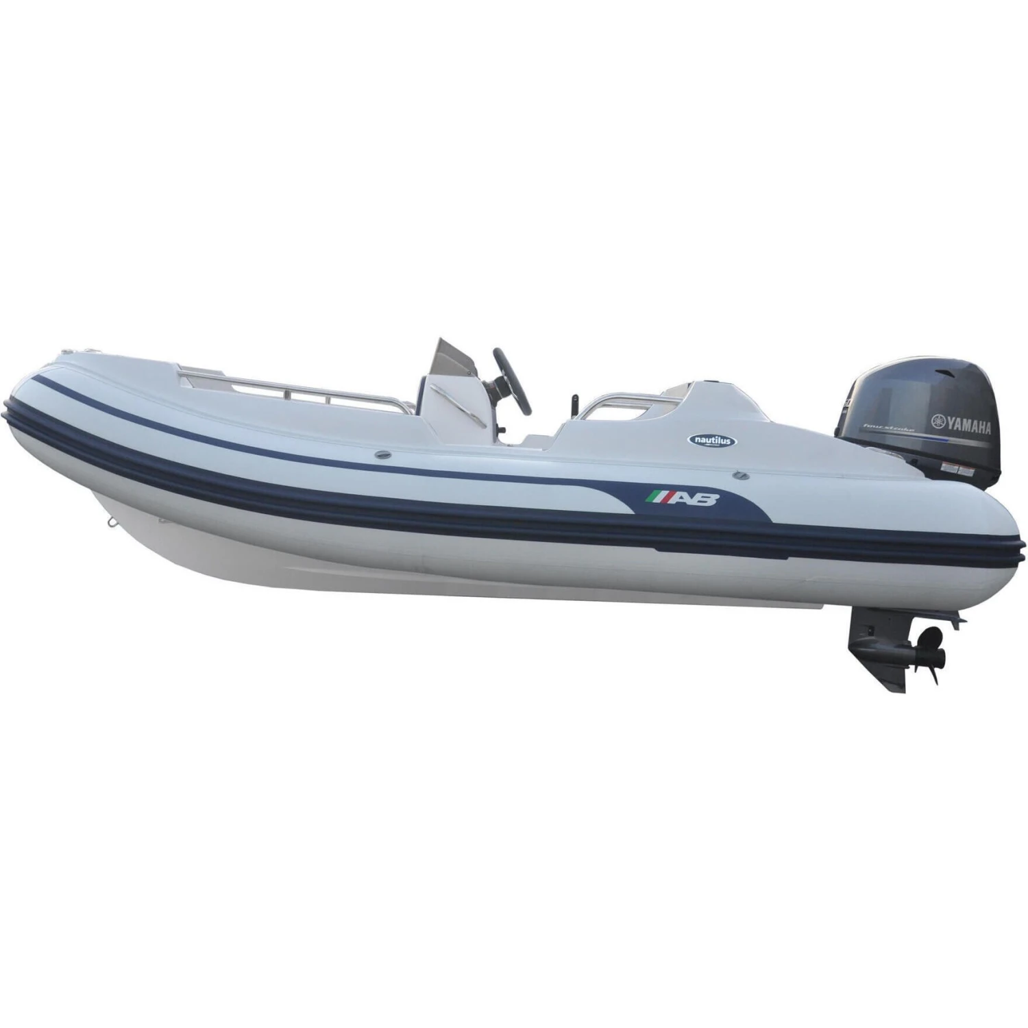 AB Inflatables Nautilus 13 DLX Fiberglass RIB 13' Boat With Yamaha 60 HP Motor - F60 - 2024 3 AB Inflatables Nautilus 13 DLX Fiberglass RIB 13' Boat With Yamaha 60 HP Motor - F60 - 2024 - Image 3