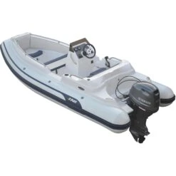 AB Inflatables Nautilus 14 DLX Fiberglass RIB 14' Boat With Yamaha 60 HP Motor - F60 - 2024