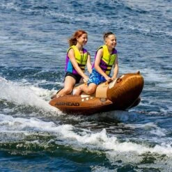 Airhead Otter 2-Person Inflatable Towable Boat Tube - AHHD-3057 -Sports Store otter 2 person inflatable towable boat tube ahhd 3057 10