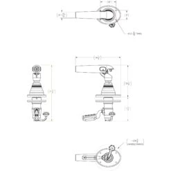 TACO Pro Series GS-500 Outrigger Top Mount With Twist & Lock Arm (2-Pack) - GS-500