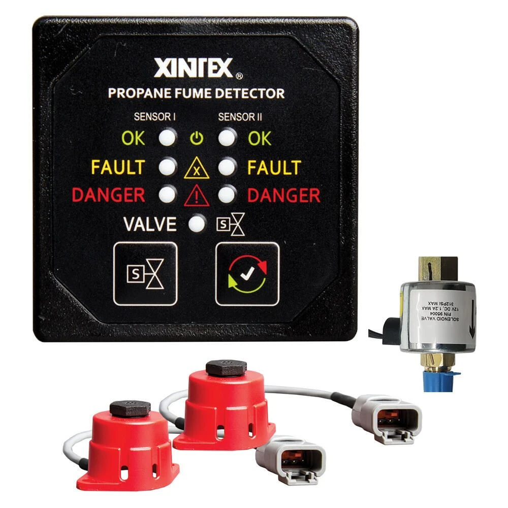 Fireboy Propane Fume Detector With 2 Sensors And Solenoid 1 Fireboy Propane Fume Detector With 2 Sensors And Solenoid