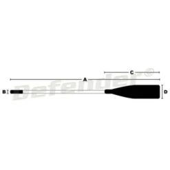 Scoprega Replacement Aluminum Oar -Sports Store replacement aluminum oar black k6501500 2