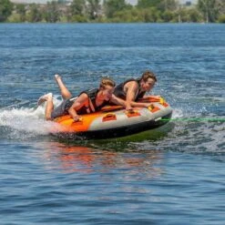 Airhead Stunt Flyer 2-Person Inflatable Towable Boat Tube - AHFL-1651D -Sports Store stunt flyer 2 person inflatable towable boat tube ahfl 1651d 8