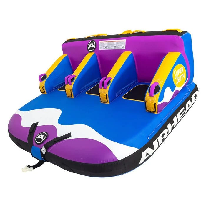 Airhead Super Betty 3-Person Inflatable Towable Boat Tube - AHBT-3003D 1 Airhead Super Betty 3-Person Inflatable Towable Boat Tube - AHBT-3003D
