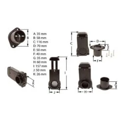 Defender Transom Slide Bailer For Inflatable Boats -Sports Store transom slide bailer for inflatable boats black dp014 7