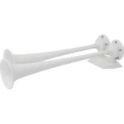 Marinco Trumpet Air Horn -Sports Store trumpet air horn white epoxy coated 10122 1