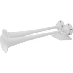 Marinco Trumpet Air Horn -Sports Store trumpet air horn white epoxy coated 10122