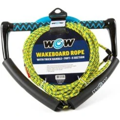 WOW Sports Wake Board Handle And Rope - 22-WRP-4611