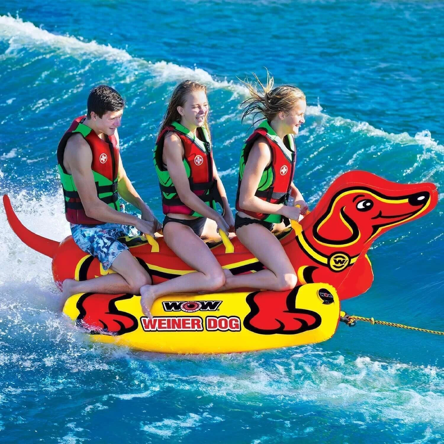 WOW Sports Weiner Dog Towable Boat Tube 5 WOW Sports Weiner Dog Towable Boat Tube - Image 5